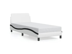 Lit simple 90x190 cm coloris blanc