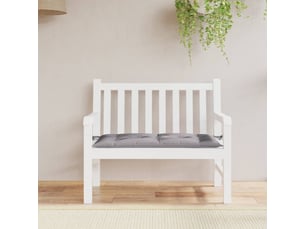 Coussin de banc de jardin, coussin d'assise gris 110x50x7 cm tissu oxford cf52723
