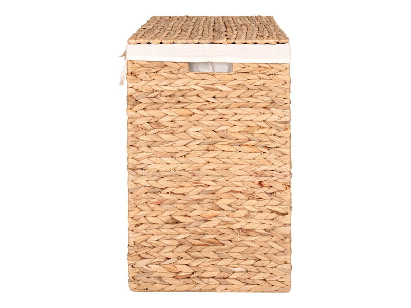  Panier à linge passo en jacinthe d'eau naturelle 43x32x55 cm  - Conforama D