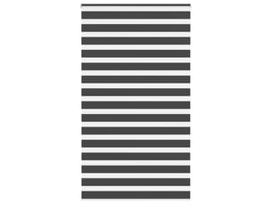 Store zèbre, store de fenêtre noir 130x200 cm largeur du tissu 125,9 cm polyester cf48875
