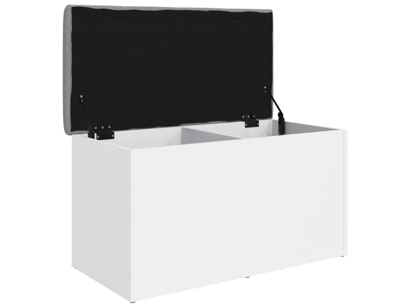  Banc chambre, banc de rangement blanc 82x42x45 cm bois d'ingénierie  - Conforama A