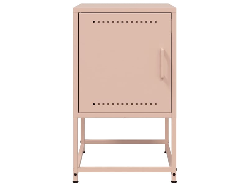  Table de chevet - cabinet de chevet - table de nuit rose 36x39x60,5 cm acier  - Conforama E