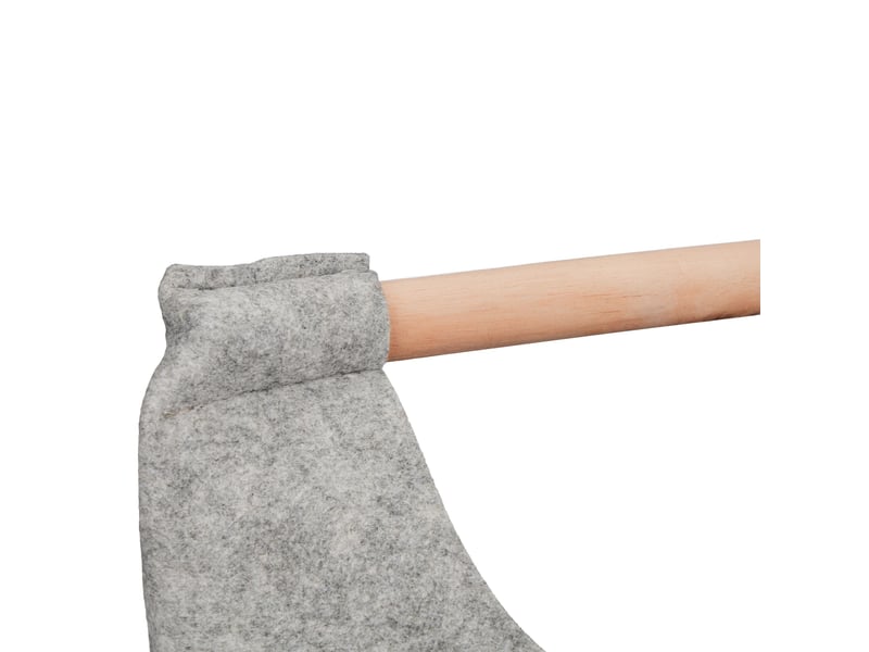  Panier à linge décoratif pliable facilement transportable 68 x 62 x 34,5 cm en feutre gris 13_0014002  - Conforama D