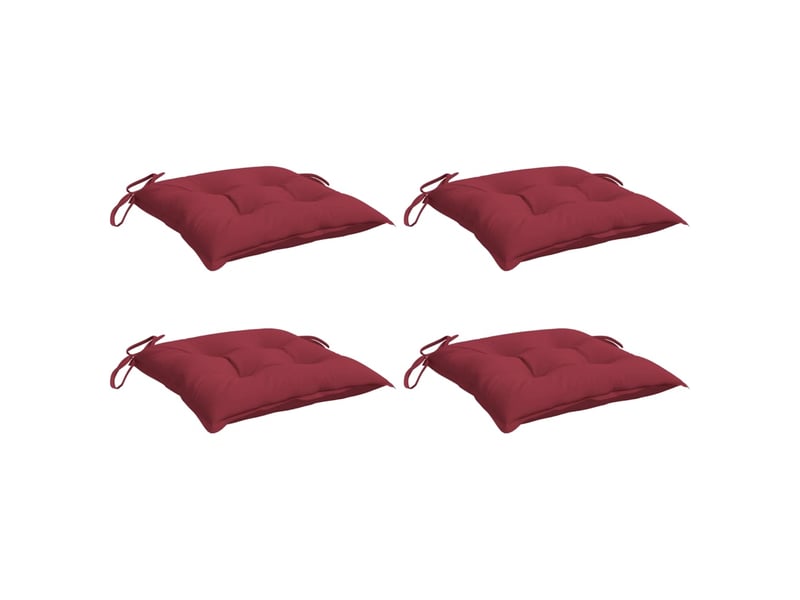  Lot de 4 coussins de palette, coussins de canapé rouge bordeaux 50x50x7 cm cf59735  - Conforama C
