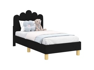 Lit simple 70x140 cm    coloris noir