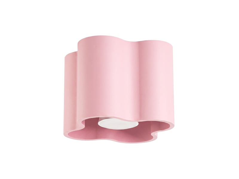  Plafonnier ovio 1 rose gu10 aluminium moderne 10x12x12cm SL.3393 - Conforama A