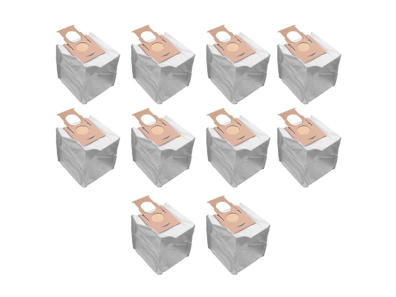  10 pack vacuum dust bags for deebot ozmo t8 t8 max t8 series t9 series n8 n8 pro robot vacuum part  - Conforama C