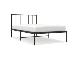 Lit simple 90x190 cm    coloris noir