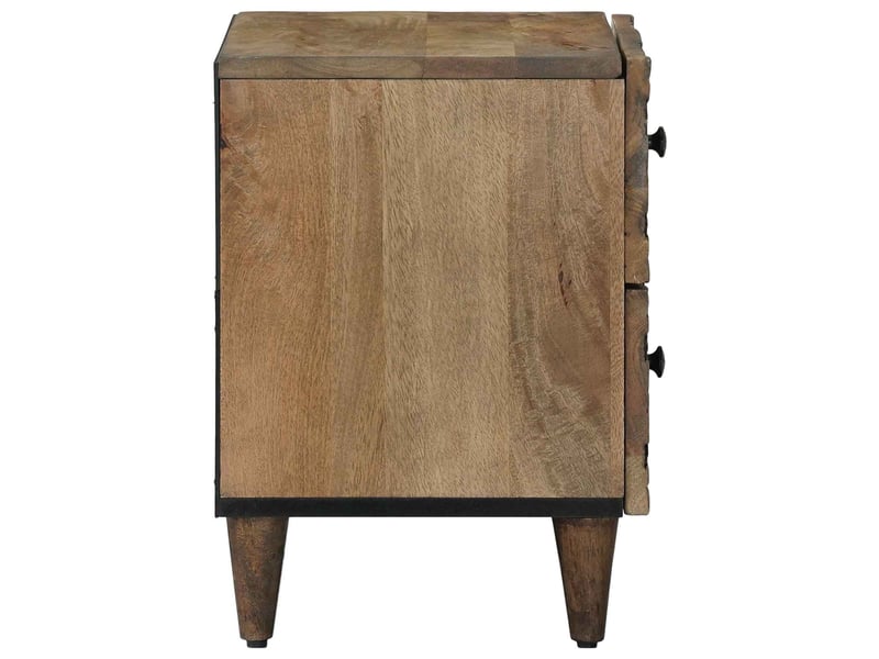Table de chevet - cabinet de chevet - table de nuit 2 pc marron 40 x 33,5 x 46 cm - Conforama D