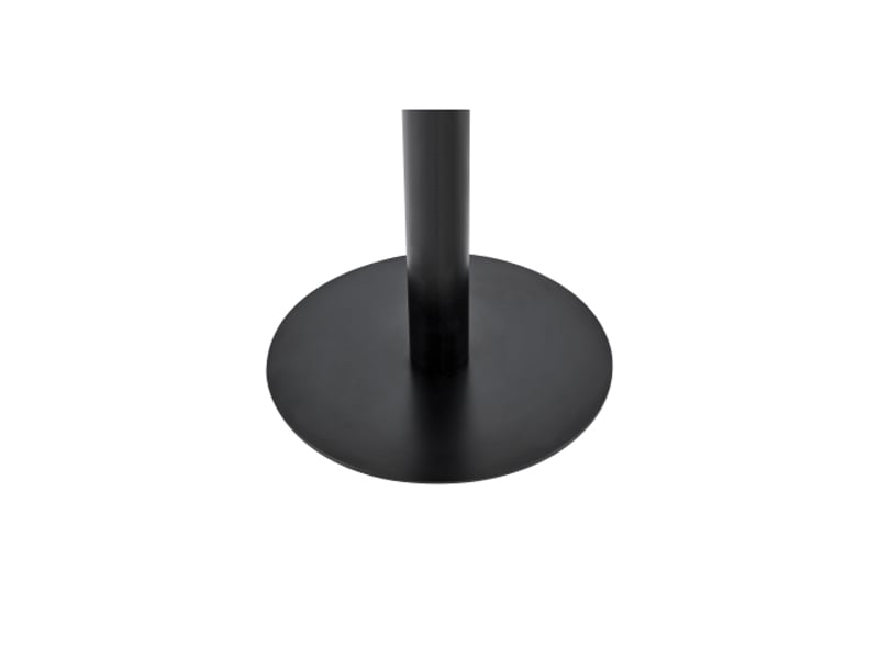 Table d'appoint ronde,60x60x73,7 cm,mdf,gris effet marbre métal noir et doré - Conforama E