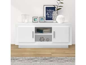Meuble tv coloris blanc 102 cm <strong></strong>  <strong></strong>