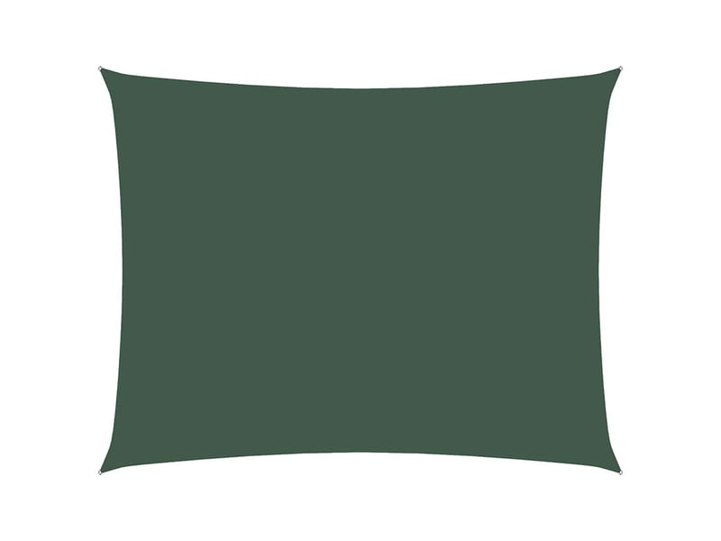  Voile de parasol - voile d'ombrage tissu oxford rectangulaire 3,5x5 m vert foncé  - Conforama A