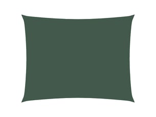 Voile de parasol - voile d'ombrage tissu oxford rectangulaire 3,5x5 m vert foncé