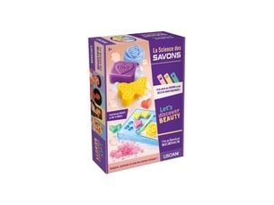 Coffret science savons parfumés 3 étapes 8 ans+ moules cœurs fleurs