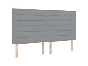 Tete de lit A fixer sur le cadre de lit largeur 180 cm gris