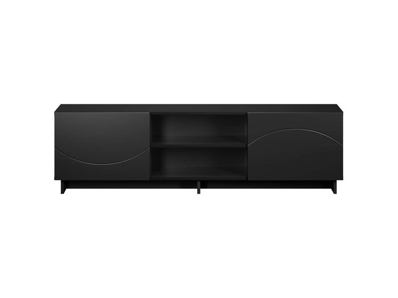  Meuble tv, banc tv 140x34.5x40 cm noir bois d'ingénierie  - Conforama D
