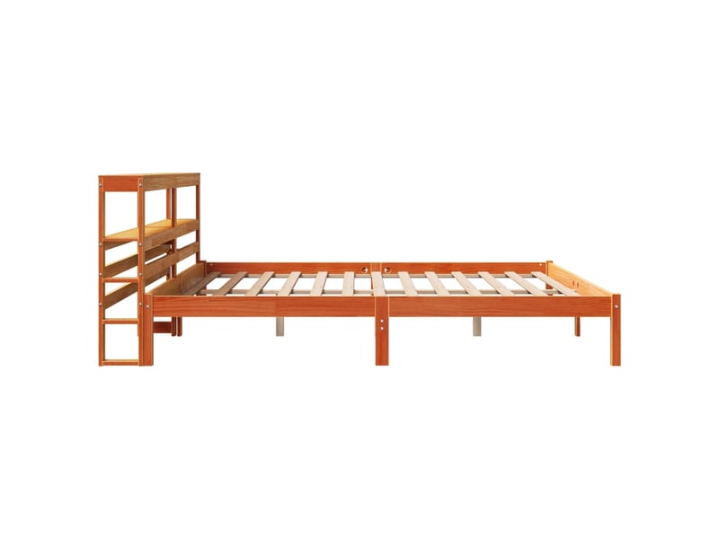  Lit double- lit adulte -  cadre de lit et tête de lit sans matelas  marron 200x200 cm  - Conforama D