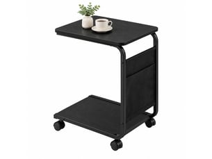 Table basse rectangulaire coloris noir <strong>CHICFURN</strong> <strong></strong> - 35 cmx50 cm