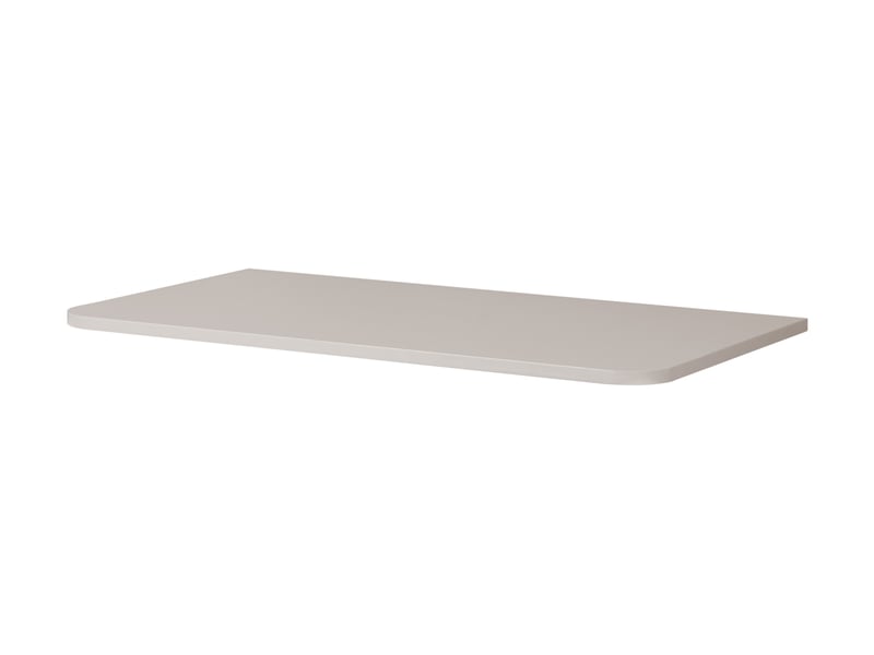  Plan de travail linea 80 cm cachemire mat pour meuble de salle de bain avec angles arrondis  - Conforama E