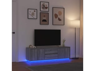 Meuble tv coloris gris 160.5 cm <strong></strong> <strong></strong>