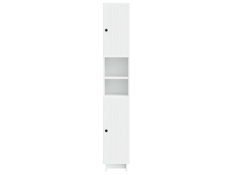  Colonne de salle de bain avec étagère ouverte ede blanc  - Conforama D
