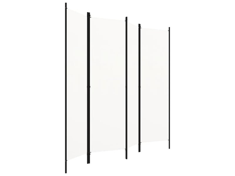  Paravent | cloison de séparation 4 panneaux blanc 200x180 cm  - Conforama B