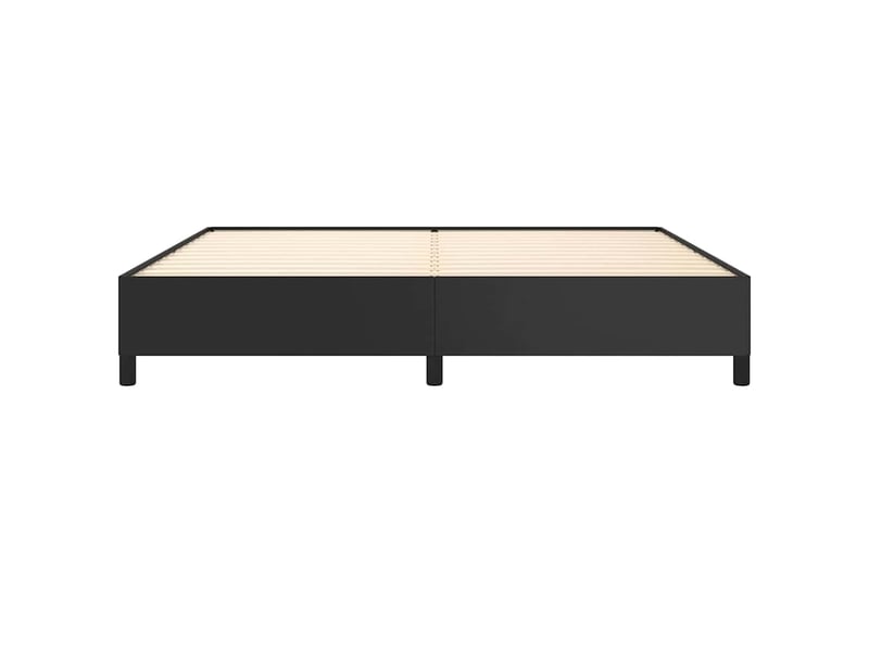  Lit double- lit adulte -  cadre de lit sans matelas noir 200x200 cm similicuir  - Conforama D
