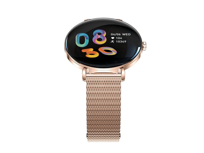  Montre connectée elite amoled 1,43 466x466 - cardio, sommeil, 7 j - milanais or ILN478 - Conforama C