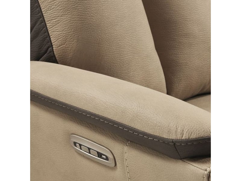  Fauteuil relax électrique new nobuck beige et gris foncé - odeon ODEON - Conforama D