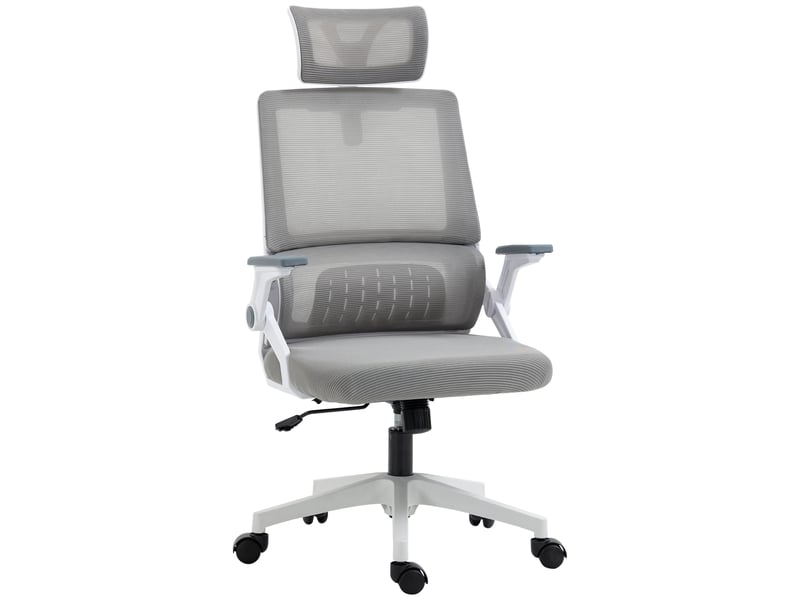 Chaise de bureau réglable en hauteur avec appui-tête 60 x 61 x 121,5 cm noire - Conforama A
