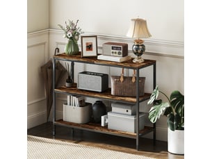 Table basse rectangulaire coloris marron <strong>CHICFURN</strong> <strong></strong> - 35 cmx101 cm