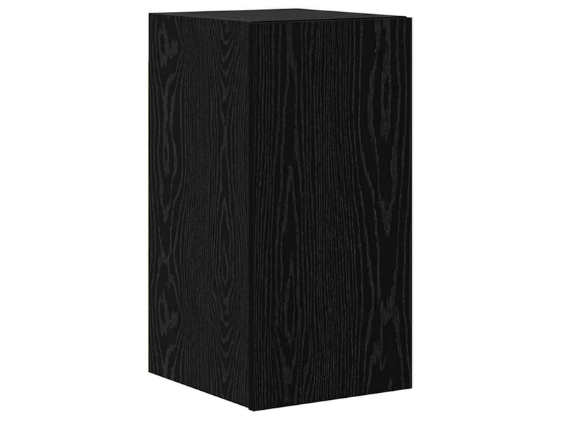  Meuble tv - banc tv - meuble de rangement mural 3 pcs chêne noir bois d'ingénierie  - Conforama E