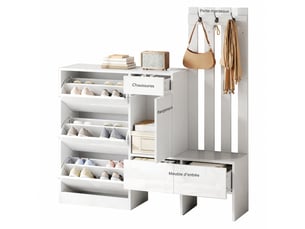 Console 0 tiroir(s)  coloris blanc   - longueur 160 cm - 160 cm