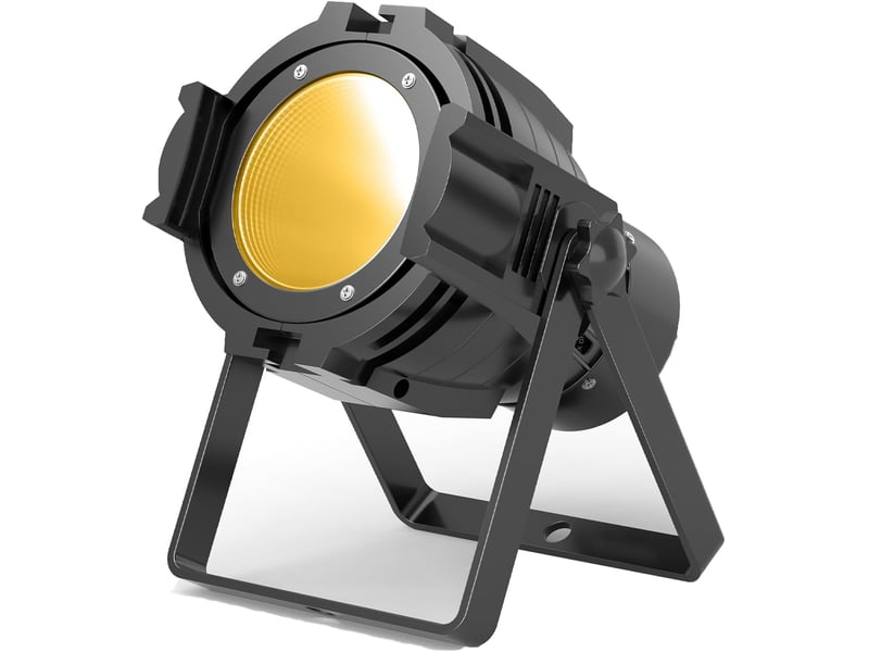  Projecteur led cob 80 w  lumière stroboscopique professionnelle dmx  pour dj, studio, concert, mariage, théâtre  - Conforama A