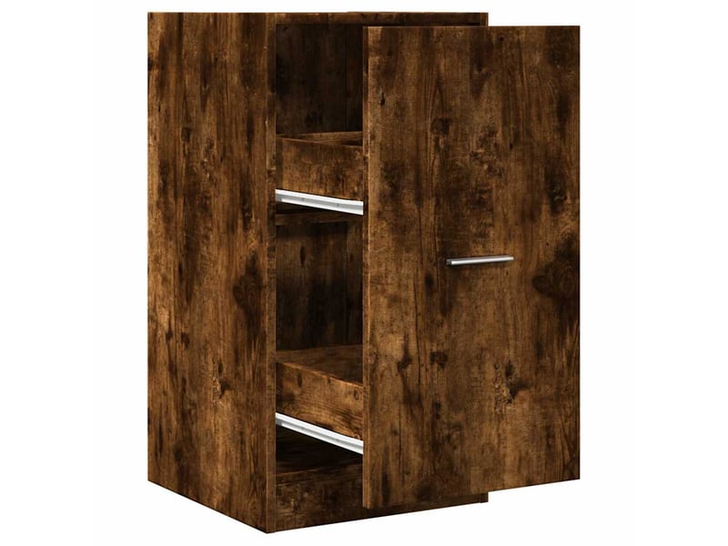  Meuble de rangement, armoire d'apothicaire chêne fumé 40x41x77,5cm bois d'ingénierie  - Conforama A
