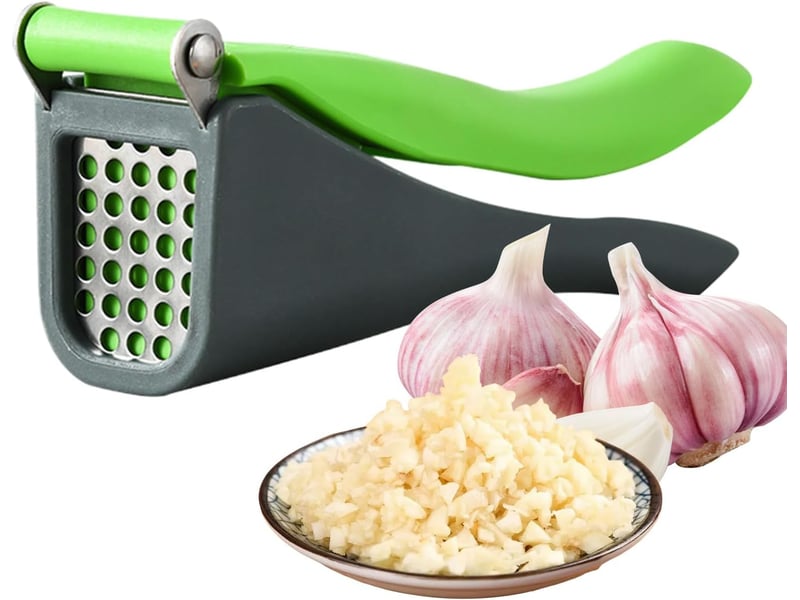  Presse ail inoxydable,hachoir manuel de cuisine accessoire cuisine détachable à poignée ergonomique antidérapante pour maison camping cuisson  - Conforama A