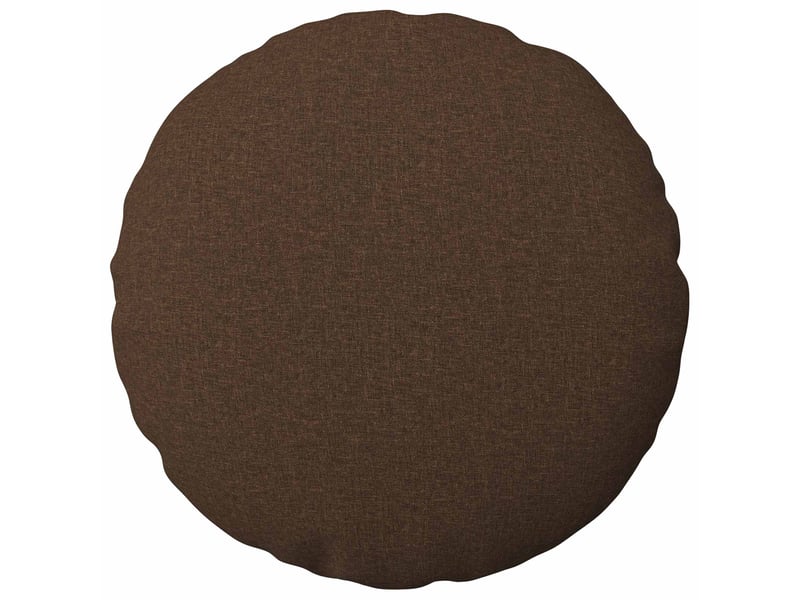  Lot de 6 housses de coussin heerlen marron ø 40 cm tissu cf49691  - Conforama A