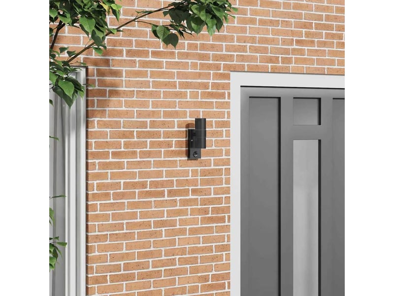 Applique murale extérieure noir 7x10x22 cm shl6536 - Conforama B
