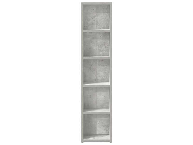  Lot de 2 armoires à cd de rangement 21 x 16 x 93,5 cm style moderne finition mate en bois gris béton 02_0047745  - Conforama C