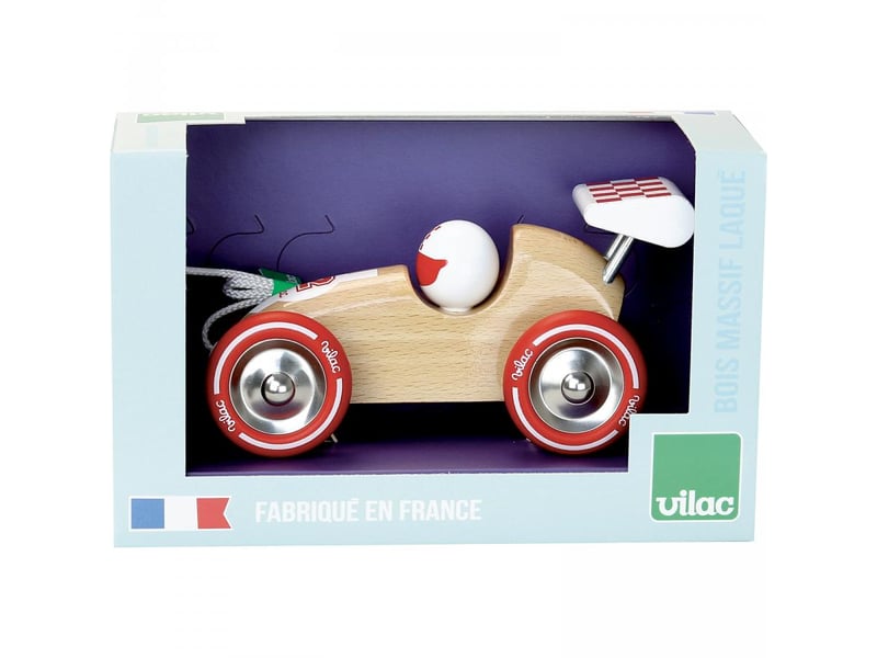  Voiture de course à trainer bois naturel 2309S - Conforama B