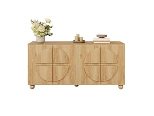 Buffet 4 porte(s) 0 tiroir(s) WISHDOR - 160 cm coloris naturel