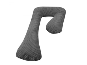Coussin accouchementallaitement forme 7 gris
