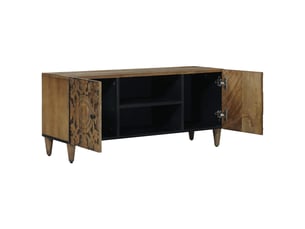 Meuble tv coloris marron 105 cm   