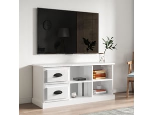 Meuble tv coloris blanc 102 cm <strong></strong>  <strong></strong>