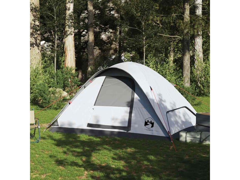  Tente de camping, tente familiale à dôme 6 personnes tissu occultant imperméable shl60512  - Conforama C