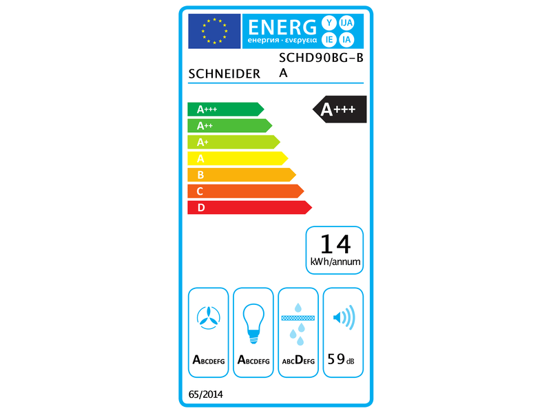  Schneider schd90bg-ba - hotte décorative noir 90cm SCHD90BG-BA - Conforama C