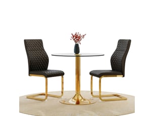 Ensemble table rond(e)  2 chaise(s)    