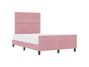 Lit 2 places 120x190cm coloris rose