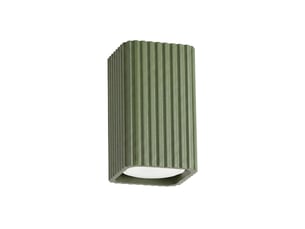Plafonnier rayo 10 vert olive aluminium moderne 10x6x6cm