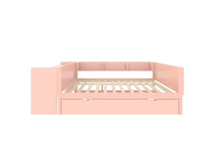 Lit gigogne 140x200 cm ZOVIRA coloris rose